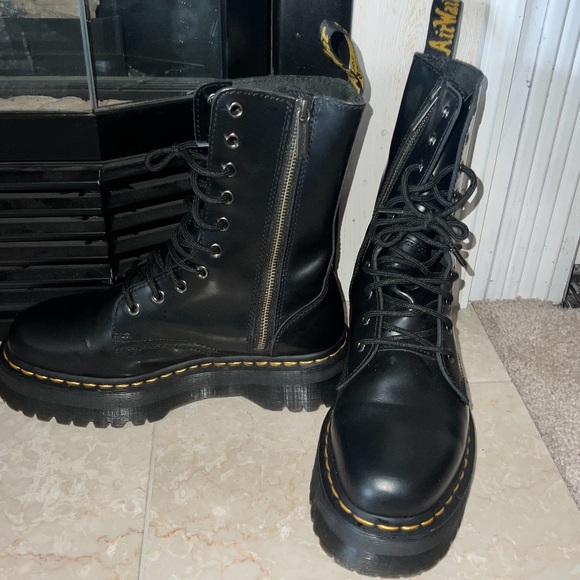 Dr Marten's Jadon Platform Leather Combat Boots Size 9 Ladies 8 Men  $248 - Picture 2 of 13